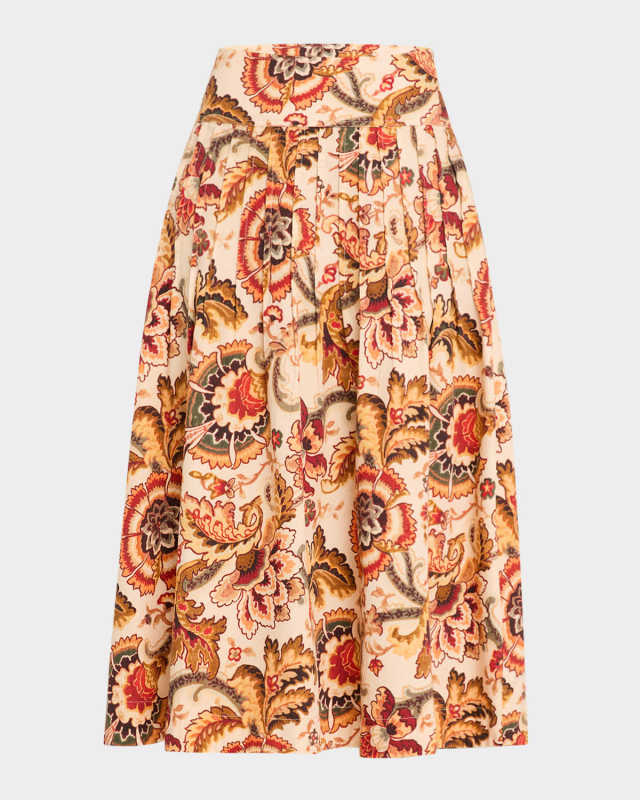 Lazarette Pleated Midi Skirt